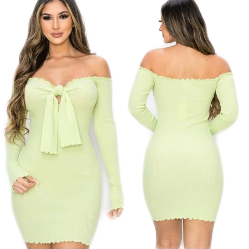 So Chic Mini Dress - Green